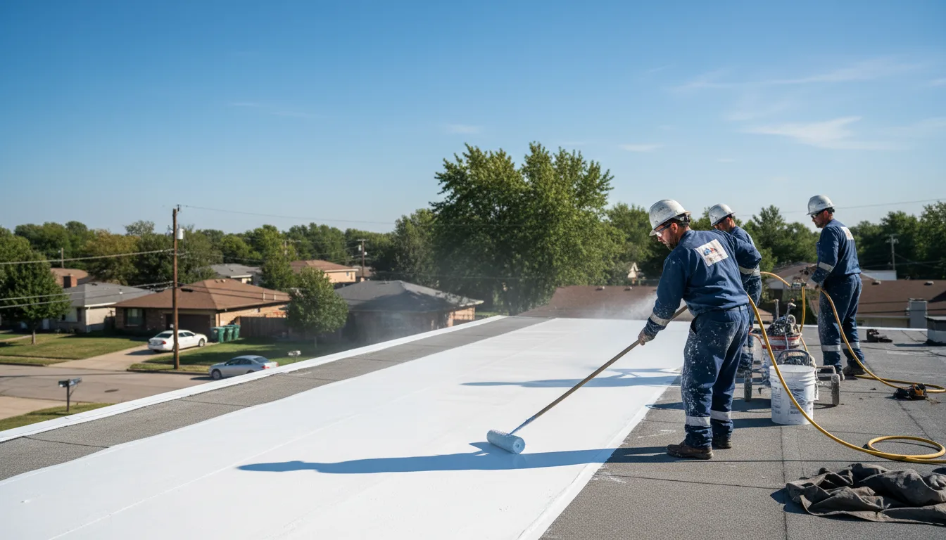 Commercial roof coating in Topping, VA near me